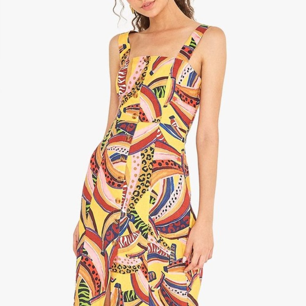NWT Farm Rio Multi Banana sundress